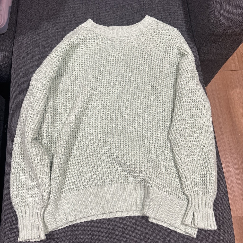 American Eagle Outfitters Green Cowl Neck Sweater